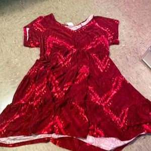 Tie-dye Red Sundress